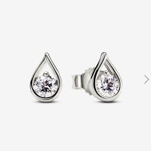 Pandora Infinite Lab-grown Diamond Stud Earrings 0.50 carat tw 14k White Gold